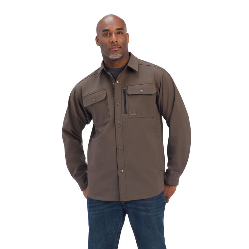 Chaqueta Ariat Rebar Durastretch Utility Softshell Shirt Marrones Oscuro Hombre - Chile 364-ZVIPBW